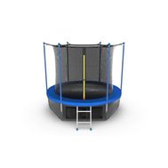  Батут с внутренней сеткой и лестницей Evo Jump Internal 8ft (Sky) + нижняя сеть, фото 1 