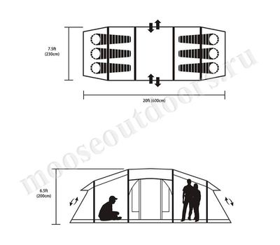  Надувная палатка Moose 2060E, фото 4 
